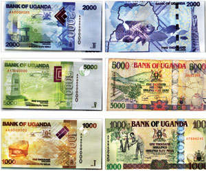 Uganda New Money samples